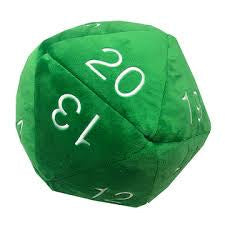 Jumbo Plush D20 - Green W/ White available at 401 Games Canada