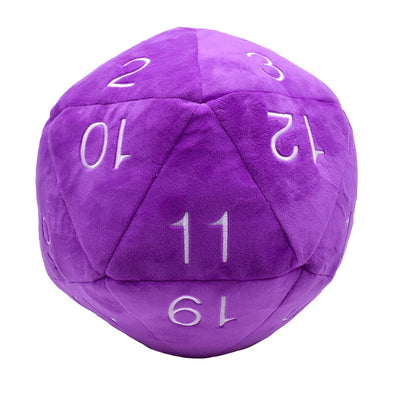 Jumbo Plush D20 - Purple W/ White available at 401 Games Canada