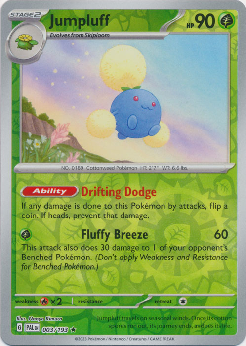 Jumpluff - 003/193 - Rare - Reverse Holo available at 401 Games Canada