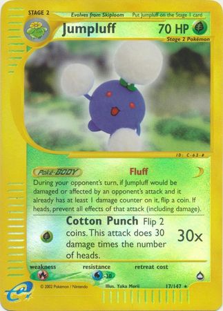 Jumpluff - 17/147 - Rare - Reverse Holo available at 401 Games Canada