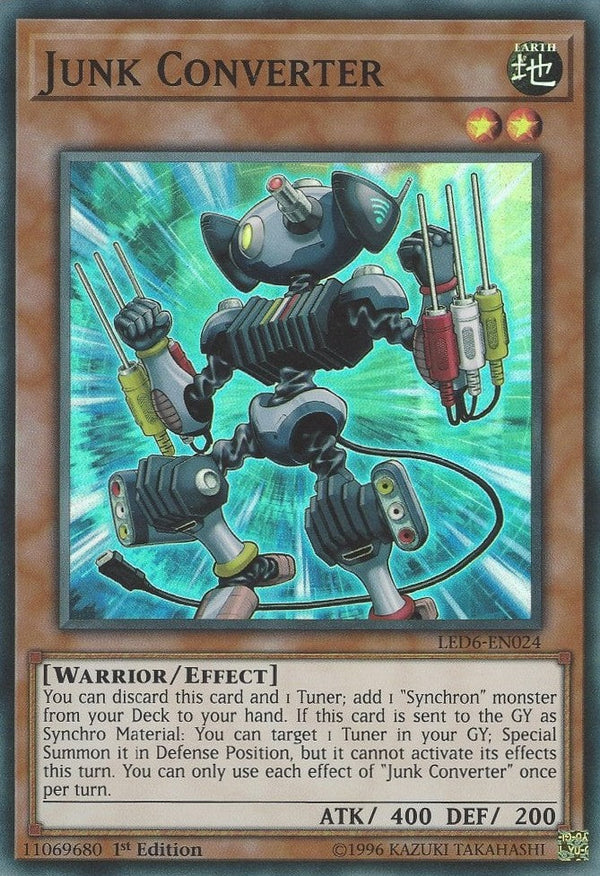Junk Converter - LED6-EN024 - Super Rare - 1st Edition available at 401 Games Canada