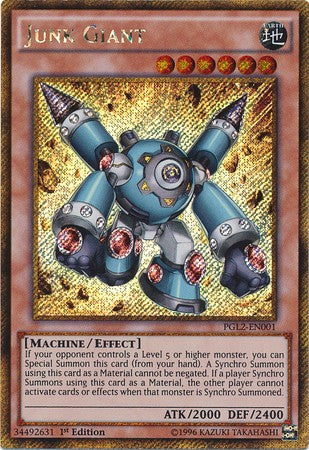 Junk Giant - PGL2-EN001 - Gold Secret Rare - 1st Edition available at 401 Games Canada