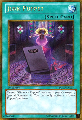 Junk Puppet - PGLD-EN007 - Gold Secret Rare - 1st Edition available at 401 Games Canada