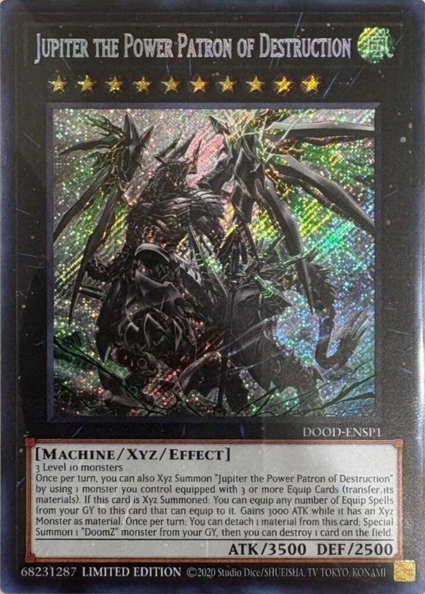 Jupiter the Power Patron of Destruction (SCR) - DOOD-ENSP1 - Secret Rare - 1st Edition