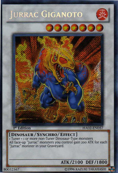Jurrac Giganoto - HA02-EN057 - Secret Rare - 1st Edition available at 401 Games Canada