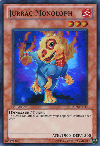Jurrac Monoloph - HA02-EN037 - Super Rare - 1st Edition available at 401 Games Canada