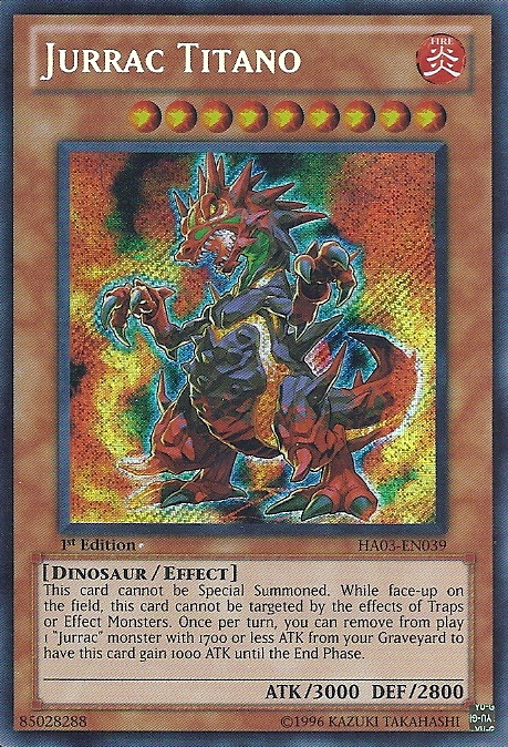 Jurrac Titano - HA03-EN039 - Secret Rare - 1st Edition available at 401 Games Canada