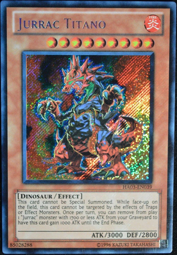Jurrac Titano - HA03-EN039 - Secret Rare - Unlimited available at 401 Games Canada