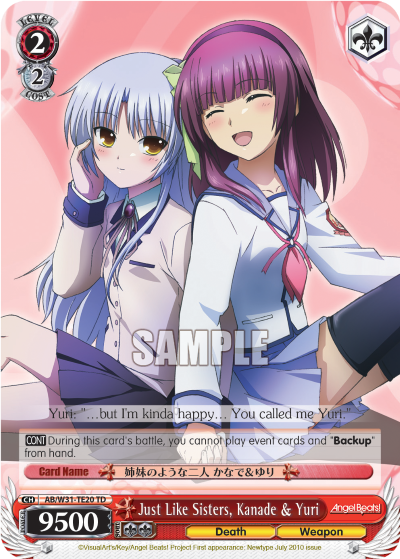 Just Like Sisters, Kanade & Yuri - AB/W31-TE20 - Trial Deck available at 401 Games Canada