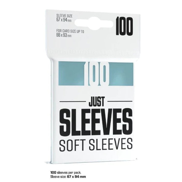 Just Sleeves - 100ct Soft Sleeves 67mm x 94mm available at 401 Games Canada