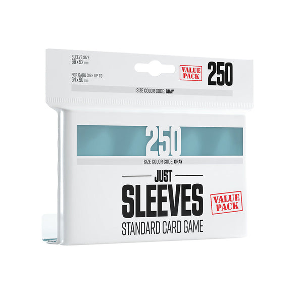 Just Sleeves - Standard Card Game Sleeves 250ct Value Pack - Clear available at 401 Games Canada