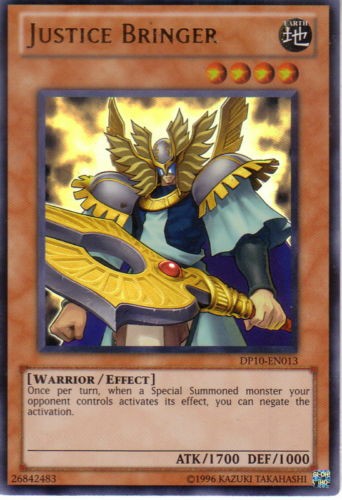 Justice Bringer - DP10-EN013 - Ultra Rare - Unlimited available at 401 Games Canada