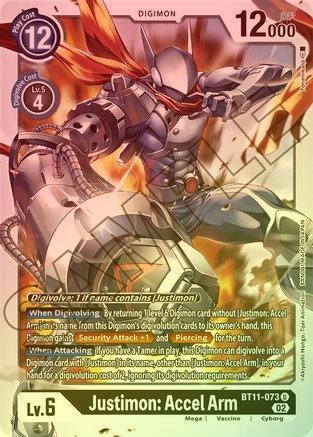 Justimon: Accel Arm (Foil) - BT11-073 - Uncommon available at 401 Games Canada