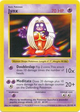 Jynx - 31/102 - Uncommon - Shadowless available at 401 Games Canada