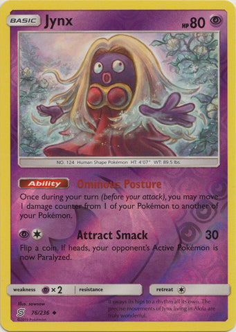 Jynx - 76/236 - Uncommon - Reverse Holo available at 401 Games Canada