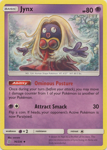 Jynx - 76/236 - Uncommon available at 401 Games Canada