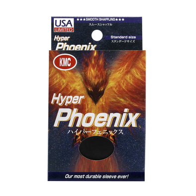 KMC Card Barrier - 100ct Standard Hyper Phoenix Matte Sleeves - Black available at 401 Games Canada