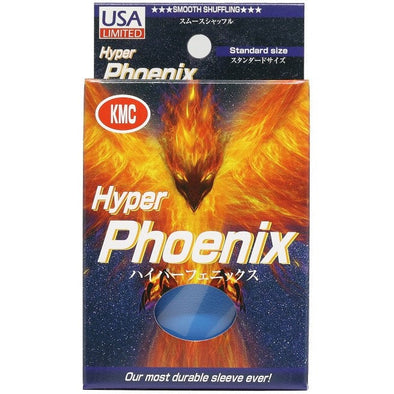 KMC Card Barrier - 100ct Standard Hyper Phoenix Matte Sleeves - Blue available at 401 Games Canada