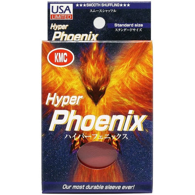 KMC Card Barrier - 100ct Standard Hyper Phoenix Matte Sleeves - Red available at 401 Games Canada