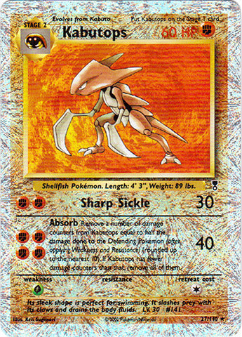 401 Games Canada - Kabutops - 27/110 - Rare - Reverse Holo 401 Games Canada - Kabutops - 27/110 - Rare - Reverse Holo