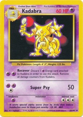 Kadabra - 32/102 - Uncommon - Unlimited available at 401 Games Canada