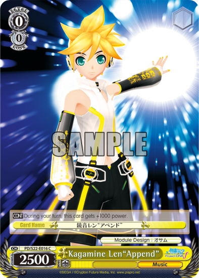 Kagamine Len"Append" - PD/S22-E016 - Common available at 401 Games Canada