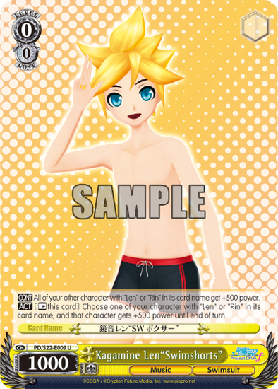 Kagamine Len"Swimshorts" - PD/S22-E009 - Uncommon available at 401 Games Canada