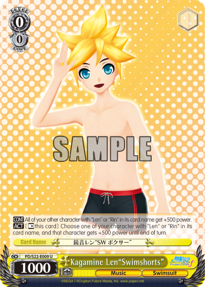 Kagamine Len"Swimshorts" - PD/S22-E009 - Uncommon available at 401 Games Canada