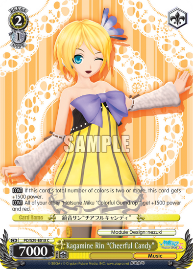 Kagamine Rin "Cheerful Candy" - PD/S29-E018 - Common available at 401 Games Canada