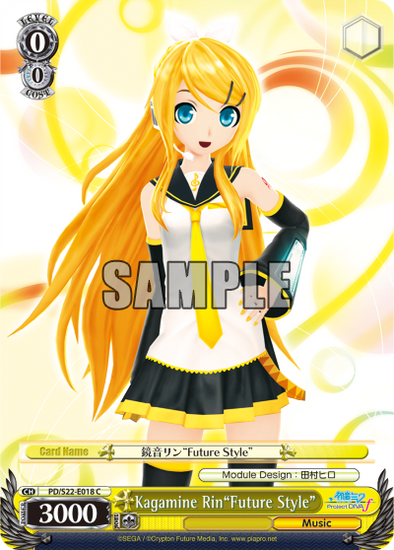 Kagamine Rin"Future Style" - PD/S22-E018 - Common available at 401 Games Canada