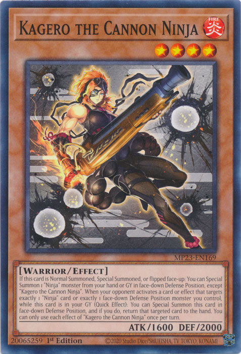 Kagero the Cannon Ninja - MP23-EN169 - Common - 1st Edition available at 401 Games Canada