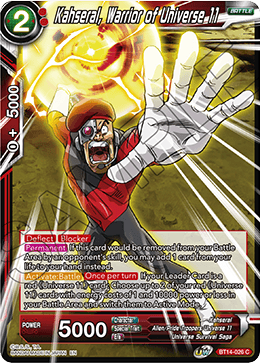 Kahseral, Warrior of Universe 11 - BT14-026 - Common available at 401 Games Canada