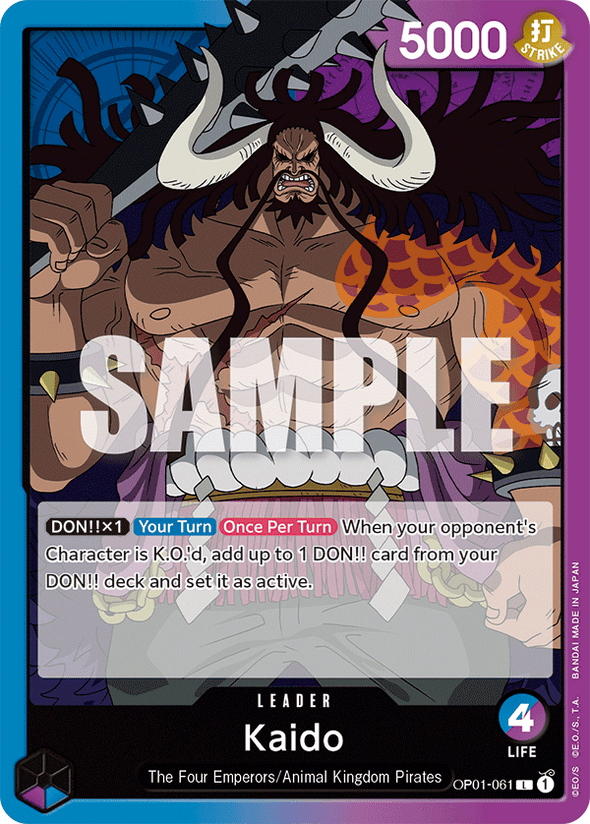 Kaido - OP01-061 - Leader available at 401 Games Canada