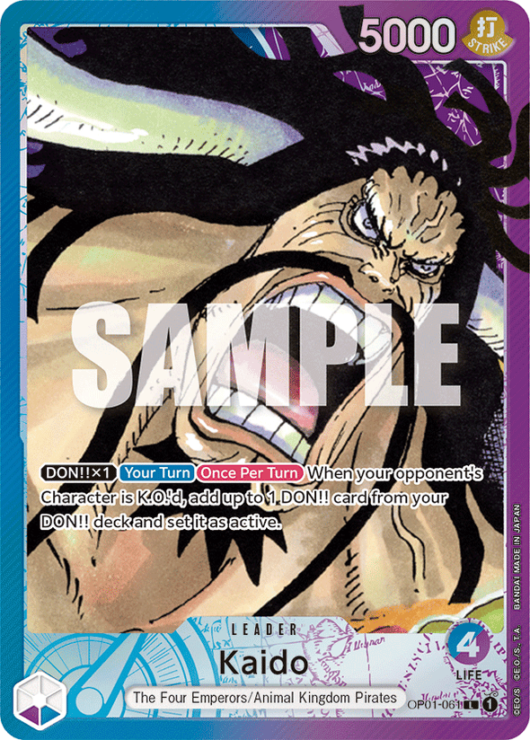 Kaido (Parallel) - OP01-061 - Leader available at 401 Games Canada