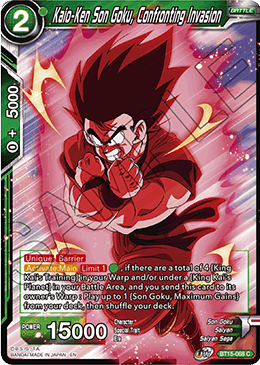 Kaio-Ken Son Goku, Confronting Invasion - BT15-068 - Common available at 401 Games Canada