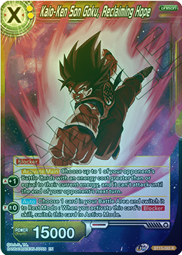 Kaio-Ken Son Goku, Reclaiming Hope - BT15-093 - Rare (FOIL) available at 401 Games Canada