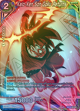 Kaio-Ken Son Goku Returns - EX10-04 - Expansion Rare (Foil) available at 401 Games Canada