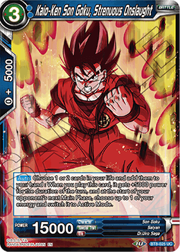 Kaio-Ken Son Goku, Strenuous Onslaught - BT8-025 - Uncommon available at 401 Games Canada