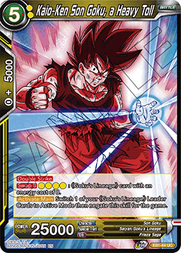 Kaio-Ken Son Goku, a Heavy Toll - EB1-44 - Uncommon available at 401 Games Canada