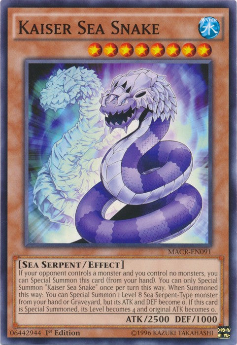 Kaiser Sea Snake - MACR-EN091 - Common - 1st Edition available at 401 Games Canada