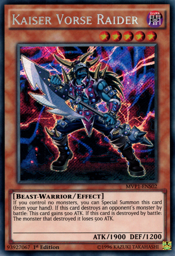 Kaiser Vorse Raider - MVP1-ENS02 - Secret Rare - 1st Edition available at 401 Games Canada
