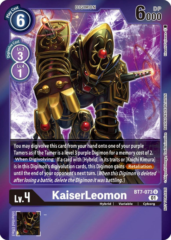 KaiserLeomon (Event Pack 3) - BT7-073 - Uncommon available at 401 Games Canada