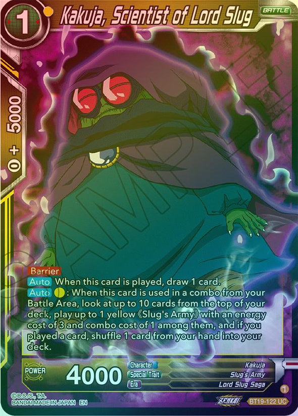 Kakuja, Scientist of Lord Slug - BT19-122 - Uncommon (Foil) available at 401 Games Canada