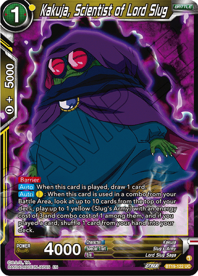 Kakuja, Scientist of Lord Slug - BT19-122 - Uncommon available at 401 Games Canada