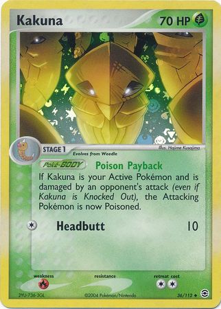 Kakuna - 36/112 - Uncommon - Reverse Holo available at 401 Games Canada