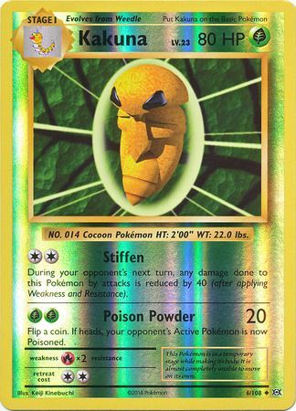 Kakuna - 6/108 - Uncommon - Reverse Holo available at 401 Games Canada
