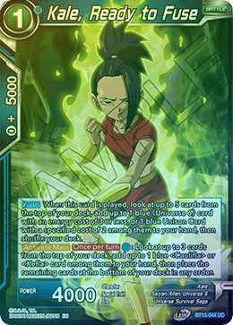 Kale, Ready to Fuse - BT15-044 - Uncommon (FOIL) available at 401 Games Canada