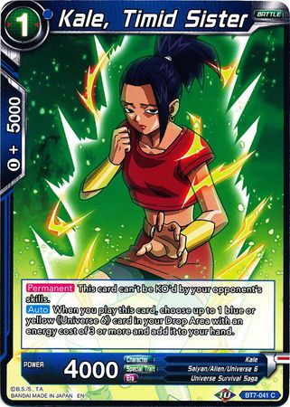 Kale, Timid Sister - BT7-041 - Common available at 401 Games Canada