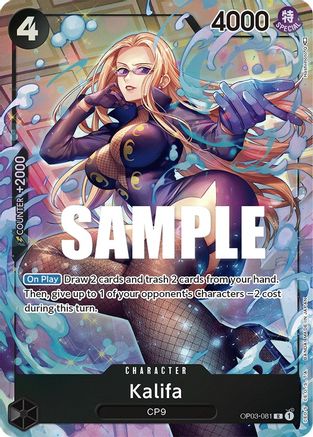 Kalifa (Alternate Art) - OP03-081 - Rare available at 401 Games Canada