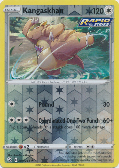 Kangaskhan - 204/264 - Rare - Reverse Holo available at 401 Games Canada